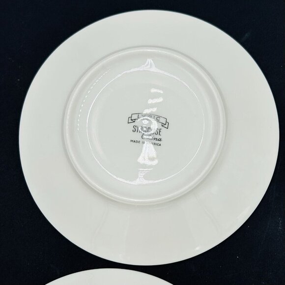 Syracuse China Lyric 5 7/8" Saucer Vintage MCM Made in USA Set of 4 - Picture 10 of 13
